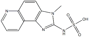 N-(3-METHYLIMIDAZO[4,5-F]QUINOLIN-2-YL)SULPHAMICACID Struktur