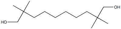 2,2,9,9-TETRAMETHYL-1,10-DECANEDIOL Struktur