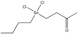 N-BUTYL(3-OXOBUTYL)TINDICHLORIDE Struktur