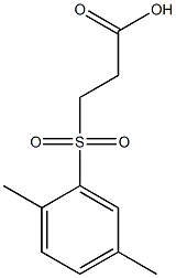 3-[(2,5-Dimethylphenyl)sulfonyl]propanoic acid Struktur