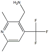 (2,6-Dimethyl-4-trifluoromethylpyridin-3-yl)methylamine Struktur