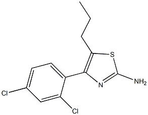 4-(2,4-Dichlorophenyl)-5-propylthiazol-2-ylamine Struktur