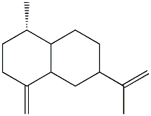 4a-methyl-1-methylidene-7-prop-1-en-2-yl-decalin Struktur