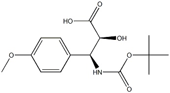 N-Boc-(2S,3S)-3-Amino-2-hydroxy-3-(4-methoxy-phenyl)-propanoic acid Struktur