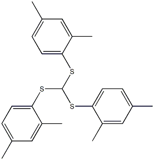 tris(2,4-dimethylphenylthio)methane Struktur