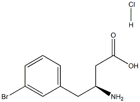 (S)-3-Amino-4-(3-bromo-phenyl)-butyric acid-HCl Struktur