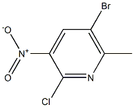 5-Bromo-2-chloro-3-nitro-6-picoline Struktur