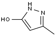 3-methyl-5-hydroxypyrazole Struktur