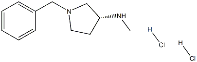 (3R)-(-)-1-Benzyl-3-(methylamino)pyrrolidine Dihydrochloride Struktur