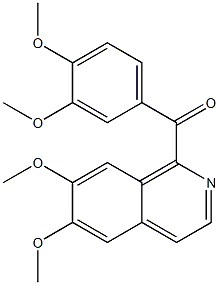 (6,7-dimethoxyisoquinolin-1-yl)-(3,4-dimethoxyphenyl)methanone Struktur