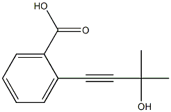 2-(3-Hydroxy-3-methyl-but-1-ynyl)-benzoic acid Struktur