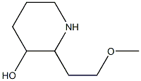 3-Hydroxy-2-(2-methoxyethyl)-piperidine Struktur