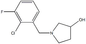 1-(2-chloro-3-fluorobenzyl)pyrrolidin-3-ol Struktur