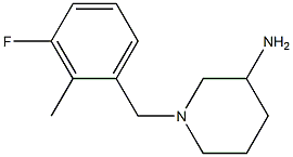 1-(3-fluoro-2-methylbenzyl)piperidin-3-amine Struktur