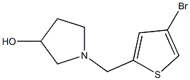 1-[(4-bromothiophen-2-yl)methyl]pyrrolidin-3-ol Struktur