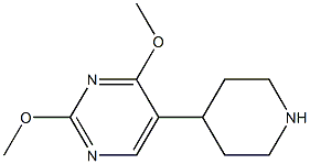 2,4-dimethoxy-5-piperidin-4-ylpyrimidine Struktur