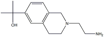 2-[2-(2-aminoethyl)-1,2,3,4-tetrahydroisoquinolin-6-yl]propan-2-ol Struktur