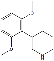 3-(2,6-dimethoxyphenyl)piperidine Struktur