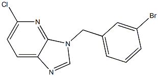 3-(3-bromobenzyl)-5-chloro-3H-imidazo[4,5-b]pyridine Struktur