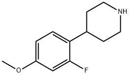 4-(2-fluoro-4-methoxyphenyl)piperidine Struktur