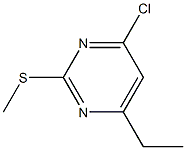 4-chloro-6-ethyl-2-(methylsulfanyl)pyrimidine Struktur