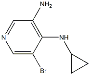 5-bromo-N4-cyclopropylpyridine-3,4-diamine Struktur