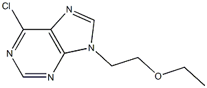 6-chloro-9-(2-ethoxyethyl)-9H-purine Struktur