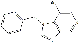 7-bromo-1-(pyridin-2-ylmethyl)-1H-imidazo[4,5-c]pyridine Struktur