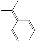 5-methyl-3-propan-2-ylidene-hex-4-en-2-one Struktur