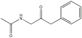 N-(2-oxo-3-phenyl-propyl)acetamide Struktur