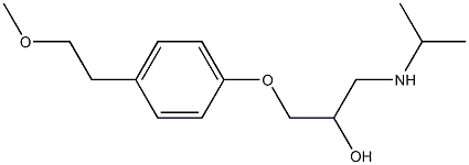 1-[4-(2-Methoxyethyl)-phenoxy]-3-[(1-methylethyl)amino]-2-propanol Struktur