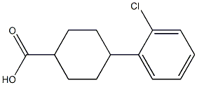 4(-chlorophenyl) cyclohexane
carboxylic acid Struktur