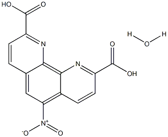 5-NITRO-1,10-PHENANTHROLINE-2,9-DICARBOXYLIC ACID MONOHYDRATE Struktur