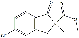 METHYL 5-CHLORO-2-METHYL-1-OXO-2,3-DIHYDRO-1H-INDENE-2-CARBOXYLATE Struktur