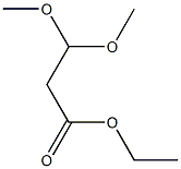 3,3 DIMETHOXY PROPIONIC ACID ETHYL ESTER Struktur