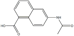 6 - ACETAMIDO NAPHTHOIC ACID Struktur