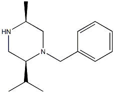 (2S,5S)-1-BENZYL-5-METHYL-2-(PROPAN-2-YL)PIPERAZINE Struktur