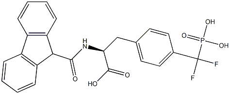 N-ALPHA-FLUORENYLCARBONYL-4-(PHOSPHONODIFLUOROMETHYL)-L-PHENYLALANINE Struktur