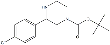 1-BOC-3-(4-CHLORO-PHENYL)-PIPERAZINE Struktur