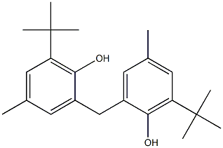 2,2'-methylenebis(6-tert-butyl-4-cresol) Struktur