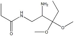 2-AMINO-3,3-DIMETHOXY-N-PENTYL PROPANAMIDE Struktur