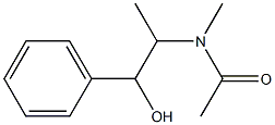 N-(1-hydroxy-1-phenyl-propan-2-yl)-N-methyl-acetamide Struktur