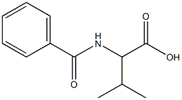 2-Benzamido-3-methylbutanoic acid Struktur