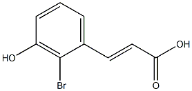 2-BROMO-3-HYDROXYCINNAMIC ACID Struktur