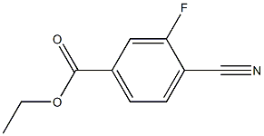 4-CYANO-3-FLUOROBENZOIC ACID ETHYL ESTER Struktur