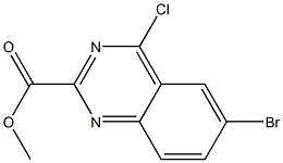 6-BROMO-4-CHLORO-2-QUINAZOLINECARBOXYLICACIDMETHYLESTER Struktur