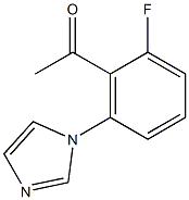 1-[2-FLUORO-6-(1H-IMIDAZOL-1-YL)PHENYL]ETHANONE Struktur