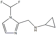 N-{[1-(DIFLUOROMETHYL)-1H-IMIDAZOL-2-YL]METHYL}CYCLOPROPANAMINE Struktur