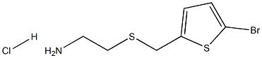 2-{[(5-BROMOTHIEN-2-YL)METHYL]THIO}ETHANAMINE HYDROCHLORIDE Struktur