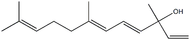 3,7,11-TRIMETHYL-DODECA-1,4,6,10-TETRAENE-3-OL Struktur